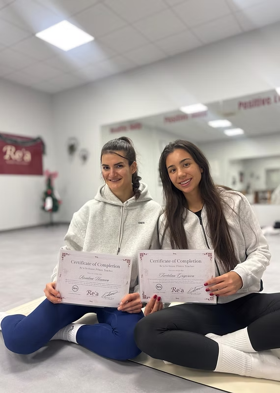 Rosalina Uzunova, left, celebrating her Re’a certification